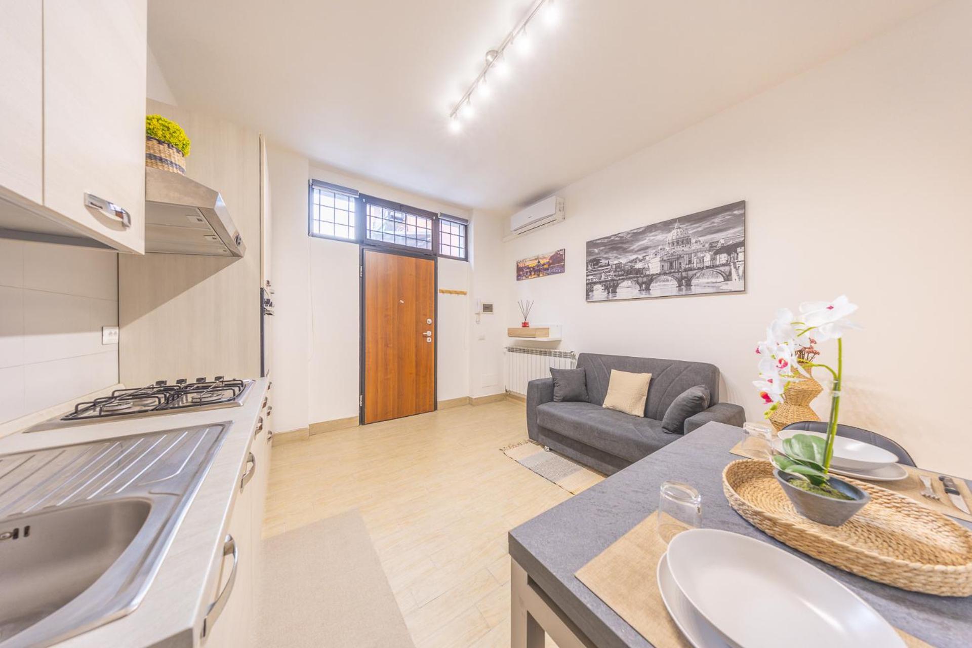 Bilocale Indipendente Con Terrazzo Esclusivo A Due Passi Dalla Metro Di Apartment Rome