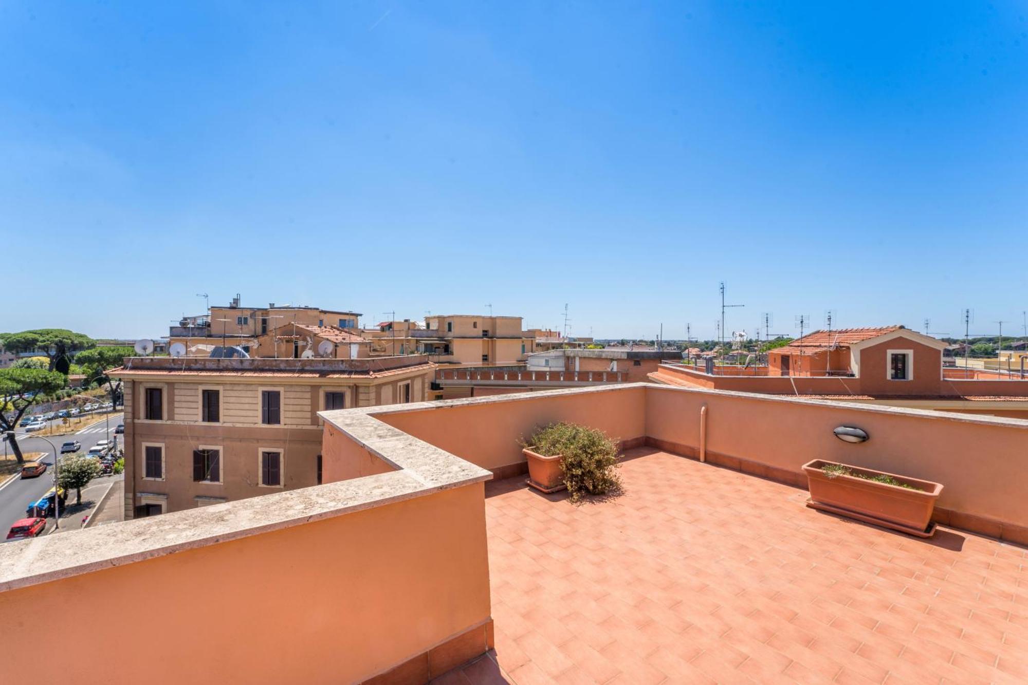 La Terrasse, Penthouse In Monteverde Apartment Rome