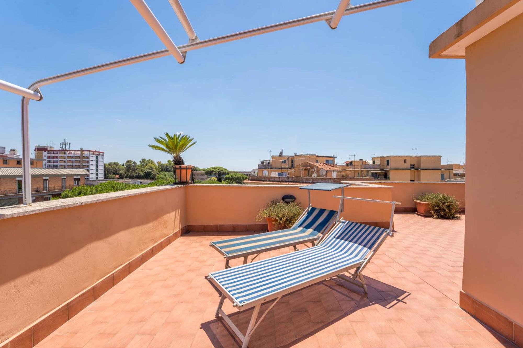 La Terrasse, Penthouse In Monteverde Apartment Rome