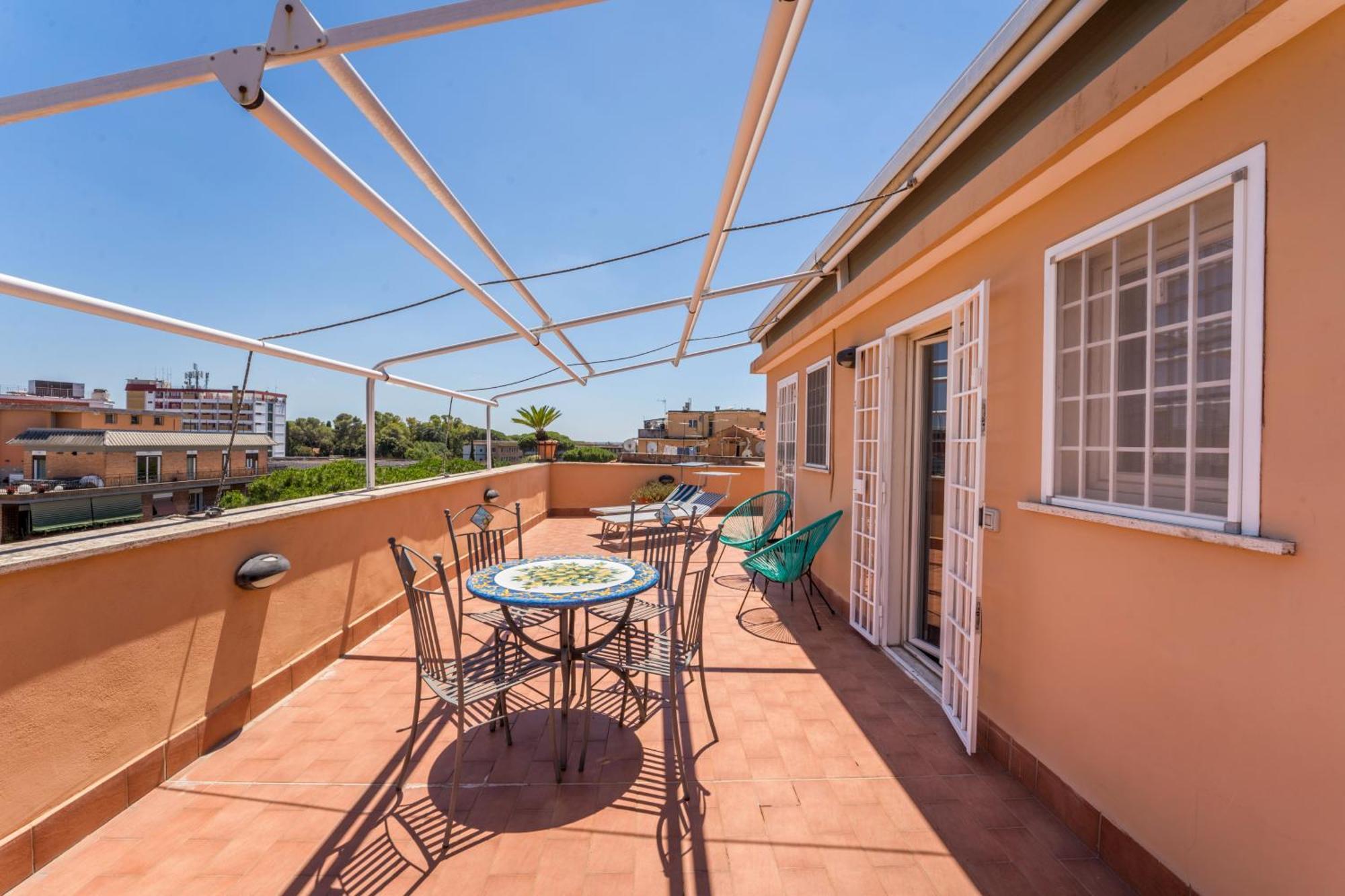 La Terrasse, Penthouse In Monteverde * Rome