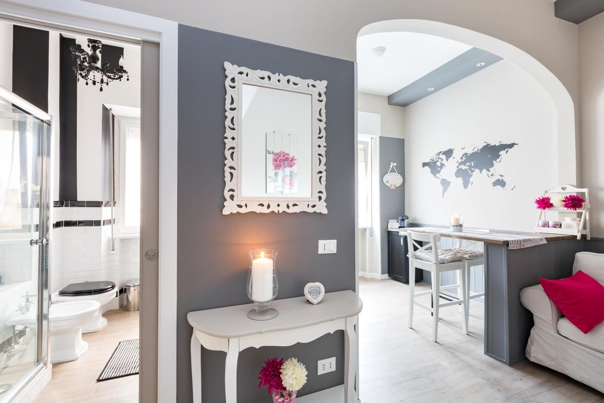Peonies House Quiet Flat Overlooking Apartment Rome
