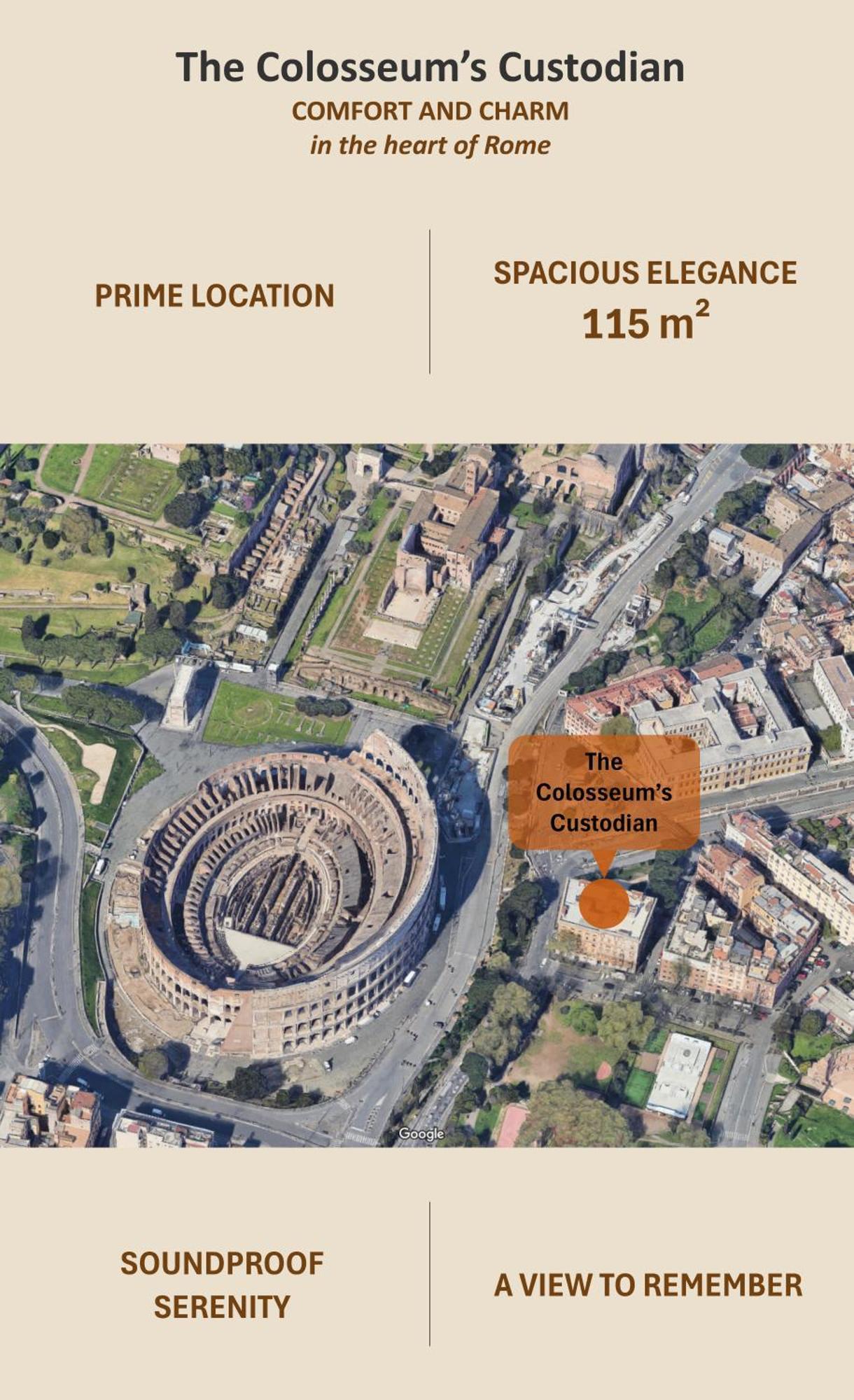 Colosseum's Custodian - 115 M2 Apartment *