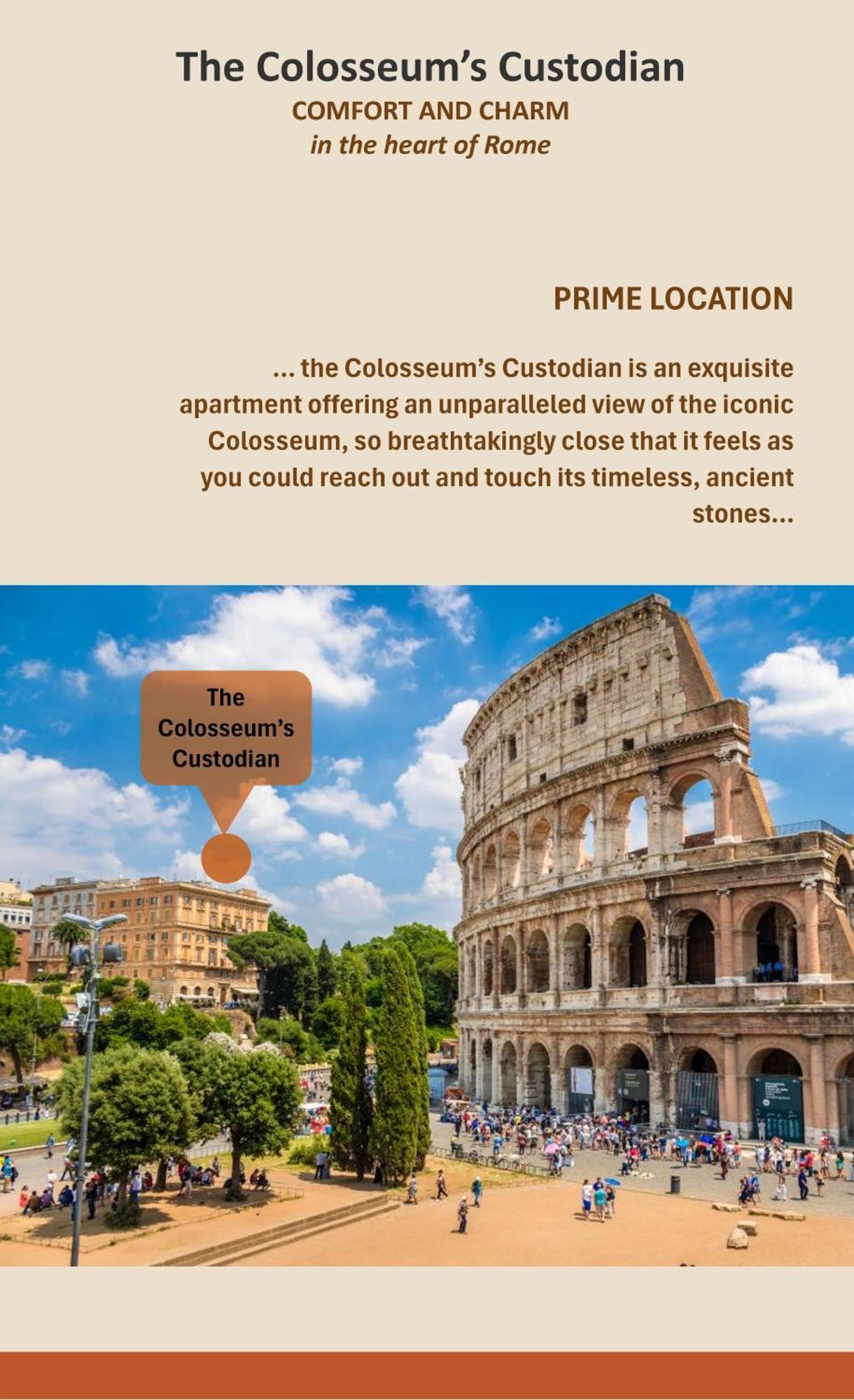 Colosseum's Custodian - 115 M2 Apartment *