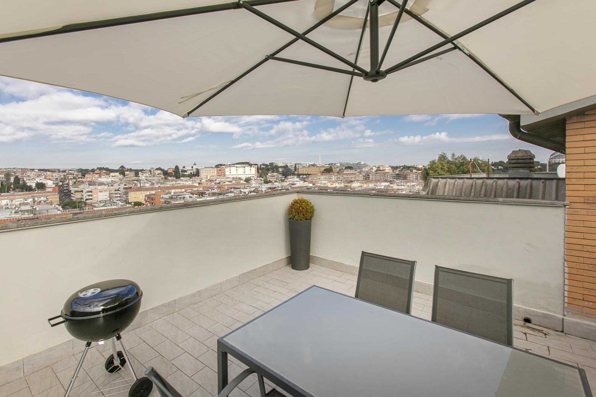 Terrazza San Pietro Vicino Metro A Apartment Rome