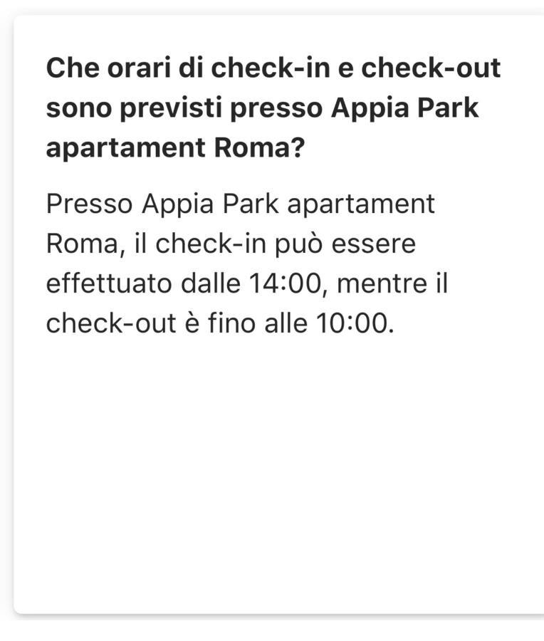 Appia Park 10 Min Dal Colosseo Apartment Rome