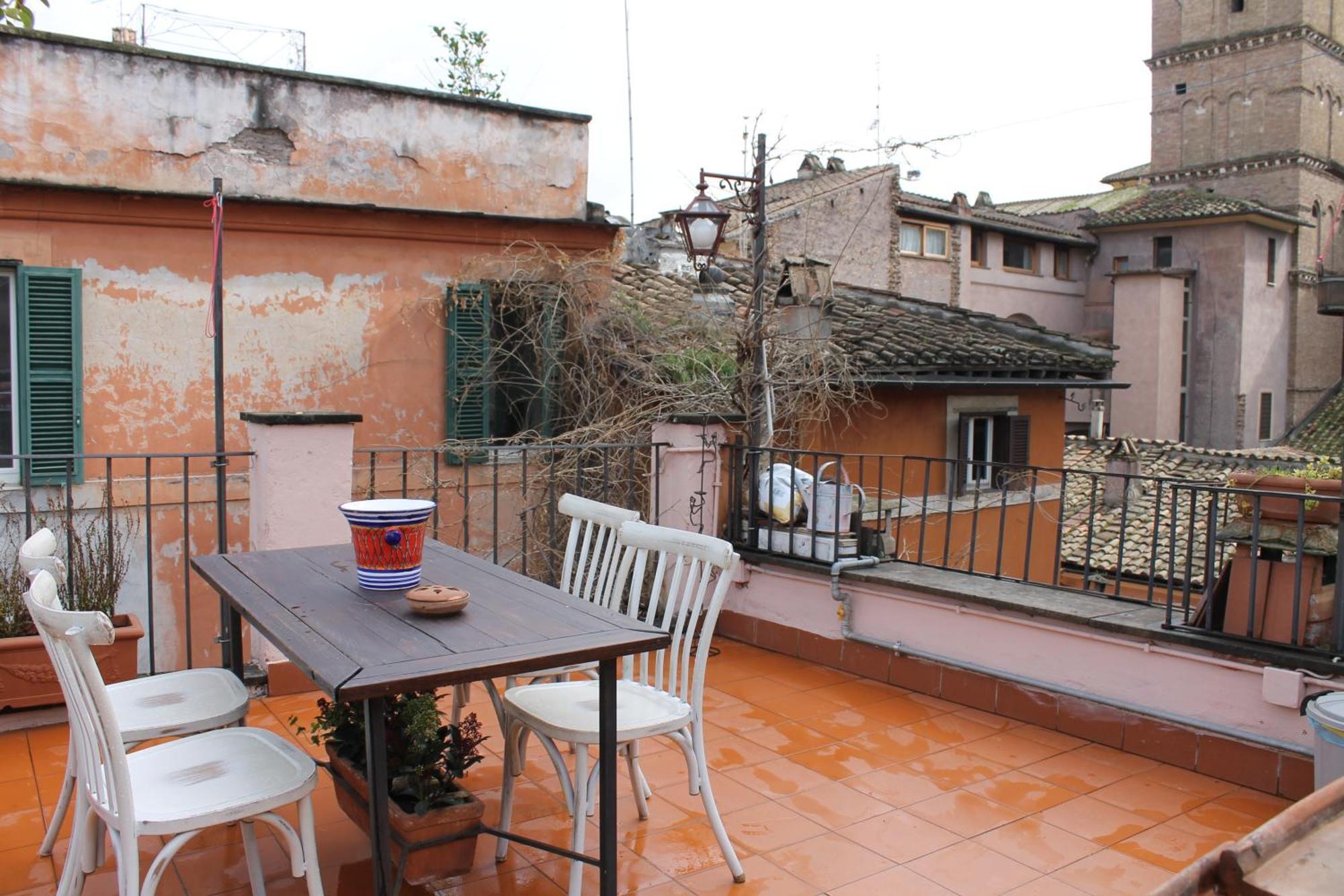 Casa Greco - Attico Con Terrazza, Trastevere Rome