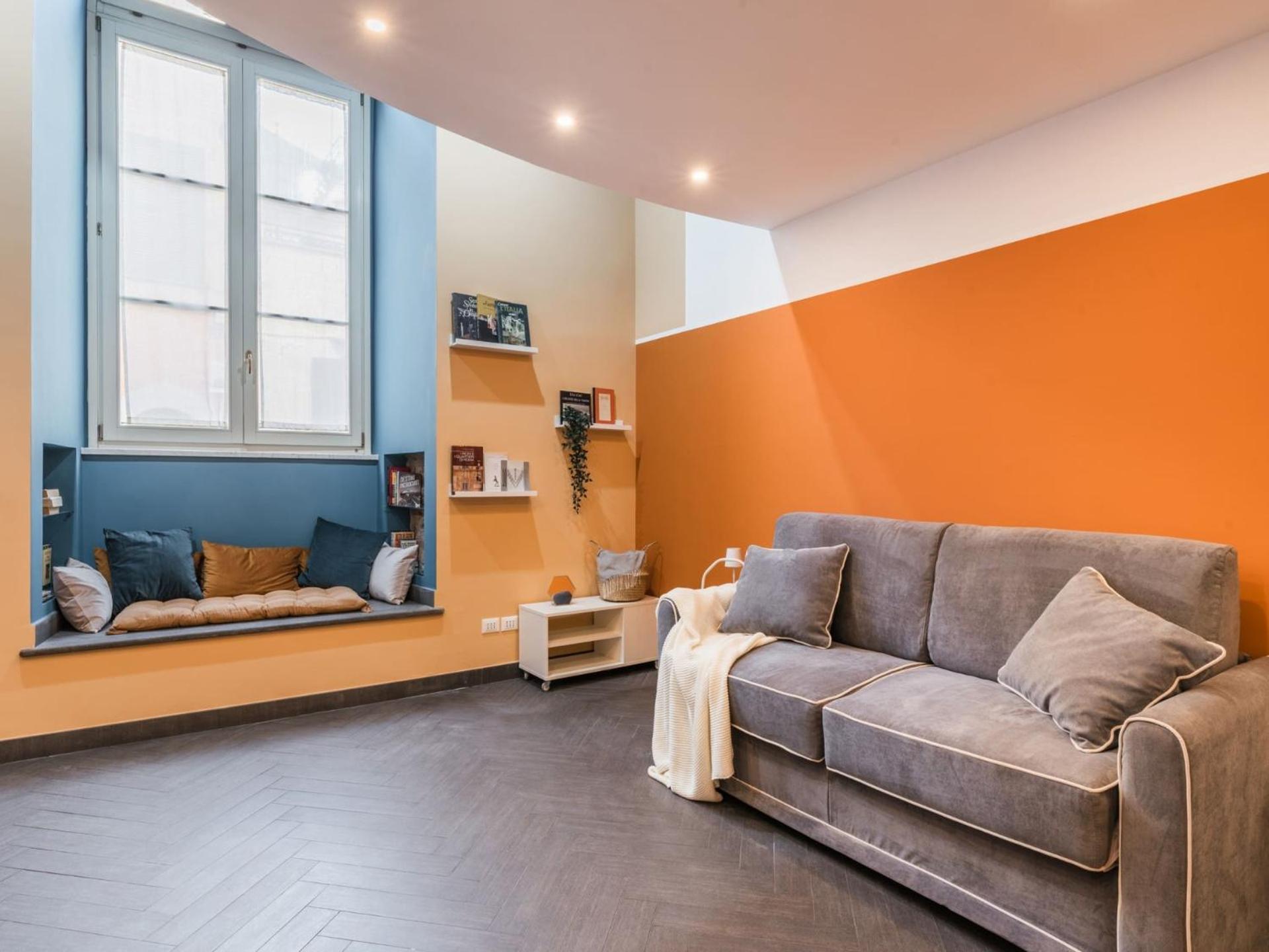 The Rent - Colorful Loft In Trastevere Area Apartment *