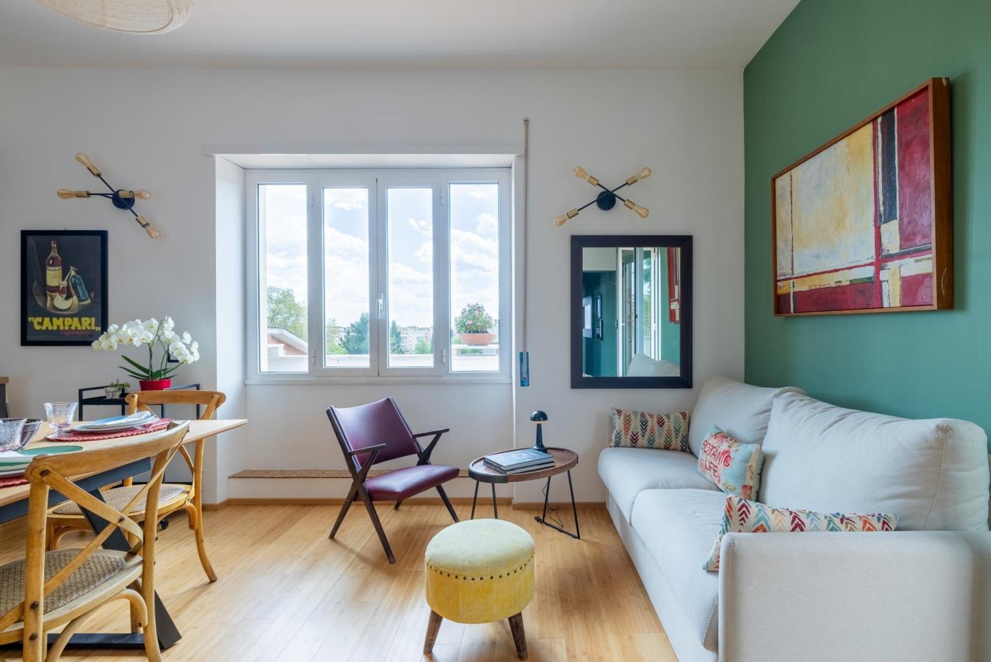 Apartment Spacious With Terrace 3 Bedroom, Metroa Battistini Rome