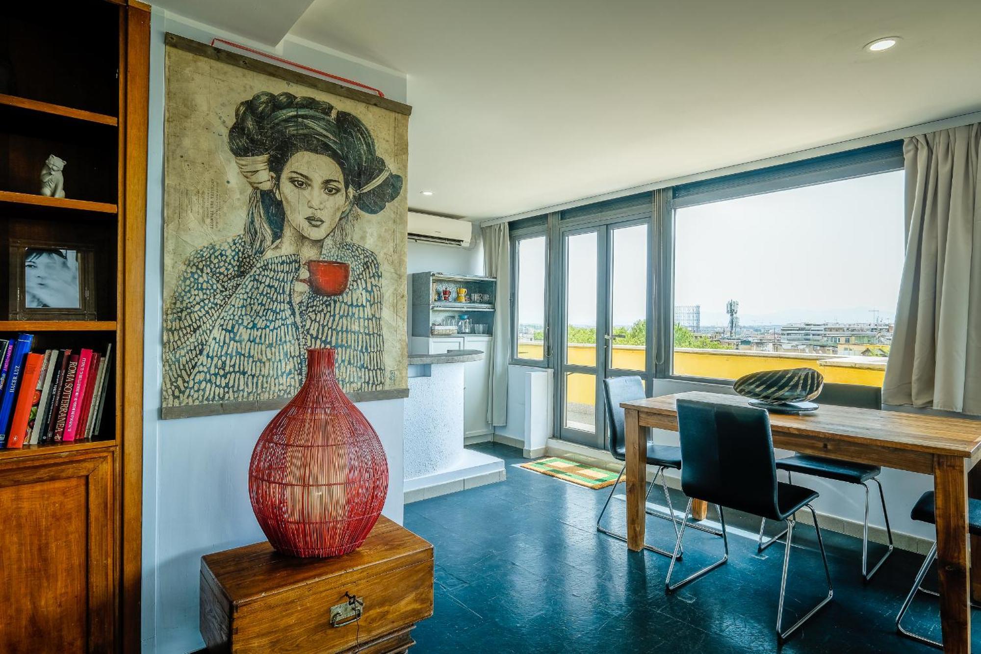 Forlanini Loft Trastevere By Casa E Lode - Terrace Panoramic View, Air Conditioning, Wifi * Rome