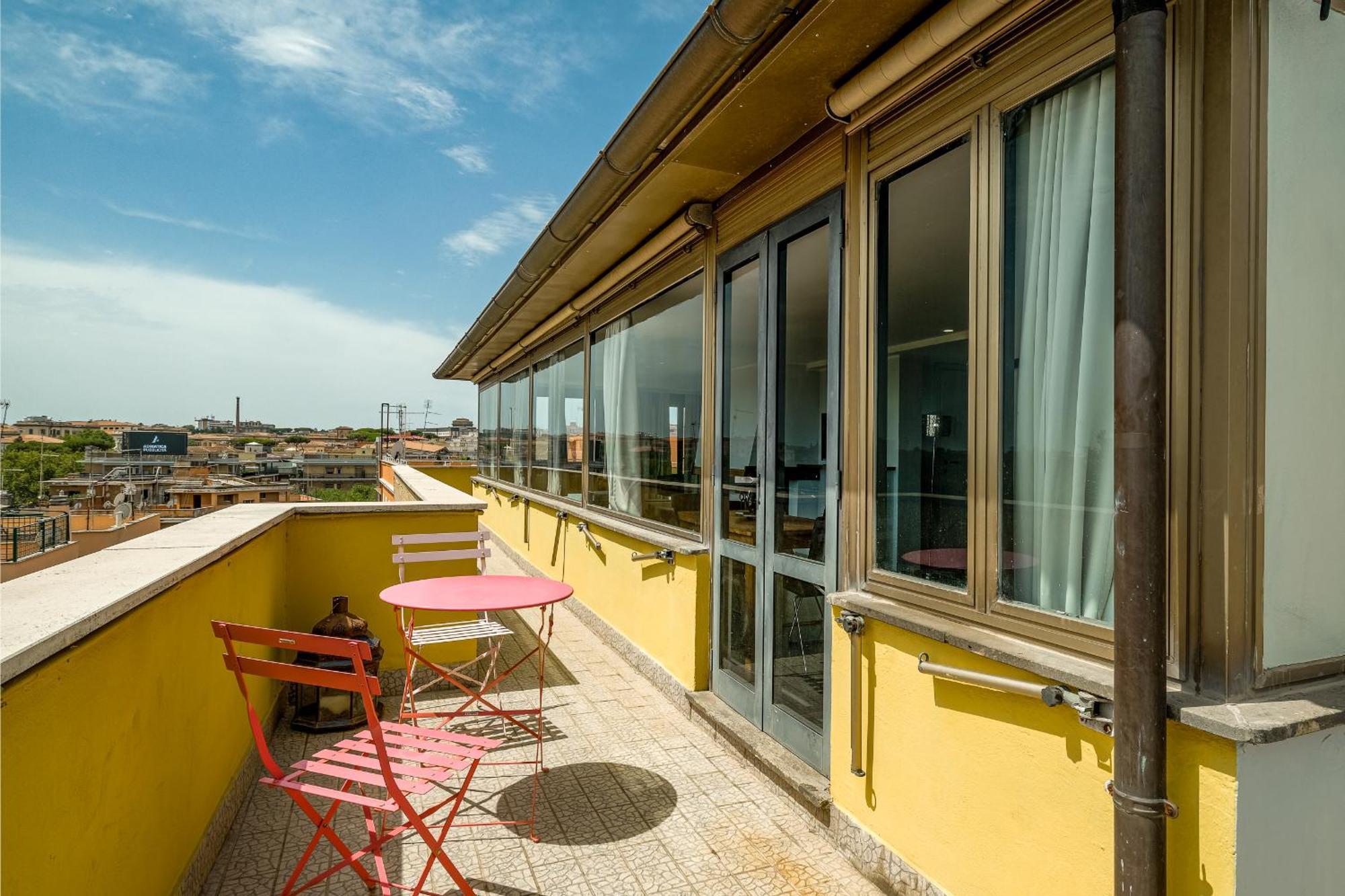 Apartment Forlanini Loft Trastevere By Casa E Lode - Terrace Panoramic View, Air Conditioning, Wifi Rome