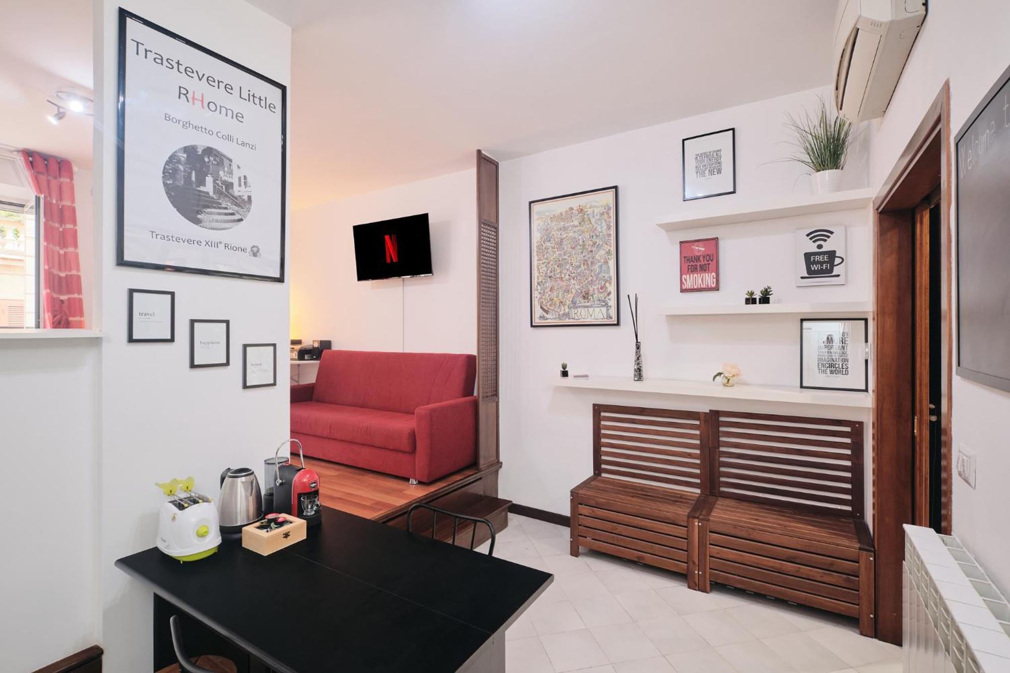 Trastevere- Flat Con Giardino, Ac, Wi-fi & Netflix Apartment *