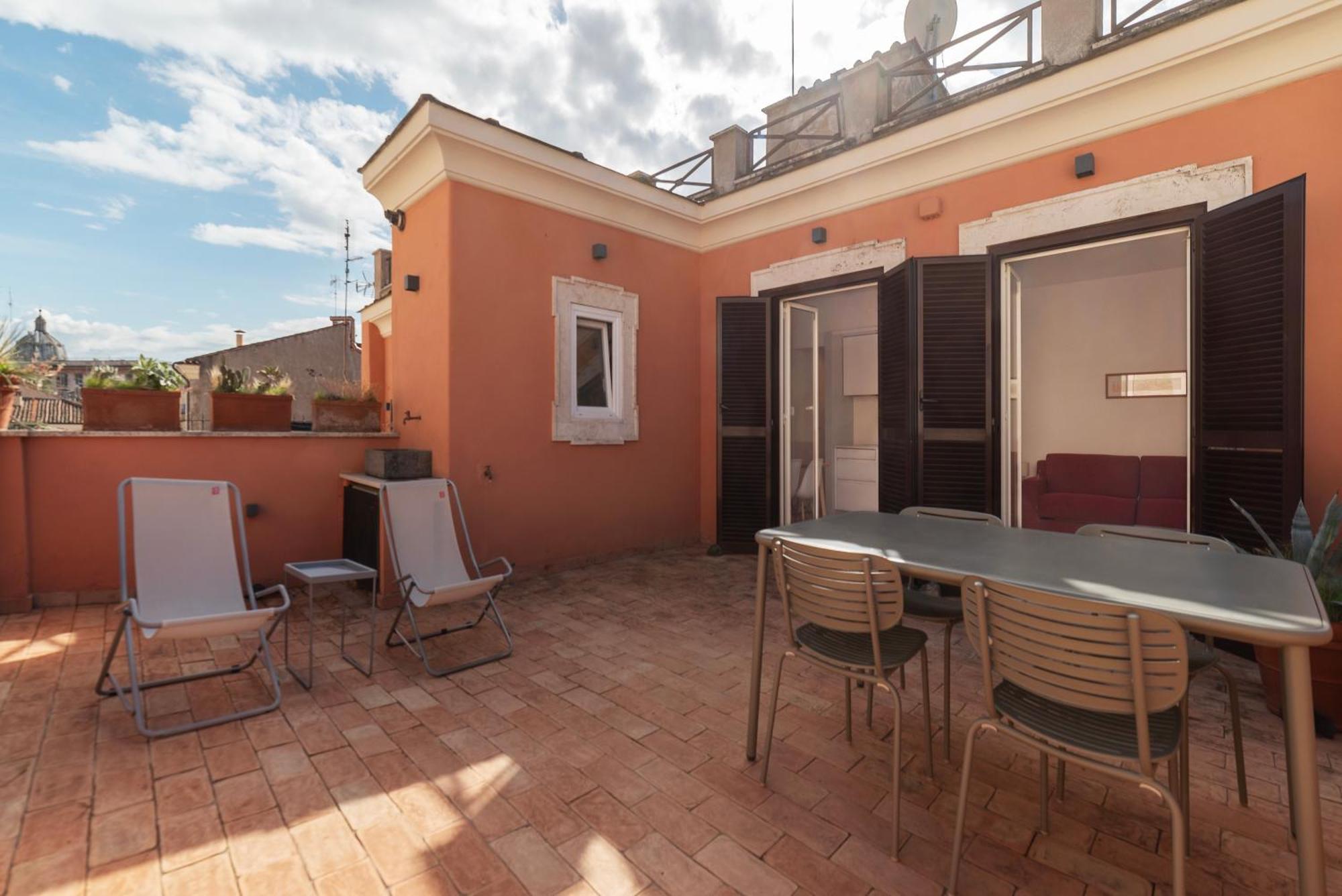 With Terrace In Via Del Pellegrino - Fromhometorome Appartamento Roma