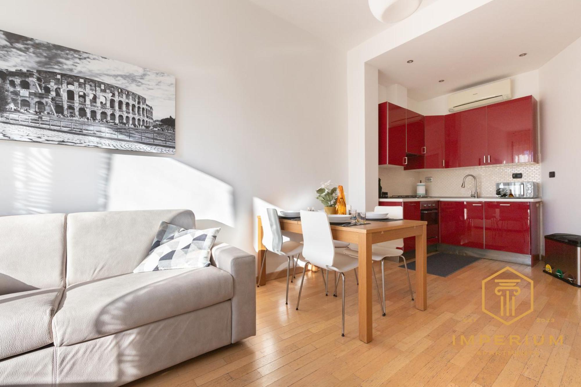 Apartment Imperium Deluxe - 300mt To Metro B, 3 Bedrooms, Panoramic View, A-c Rome