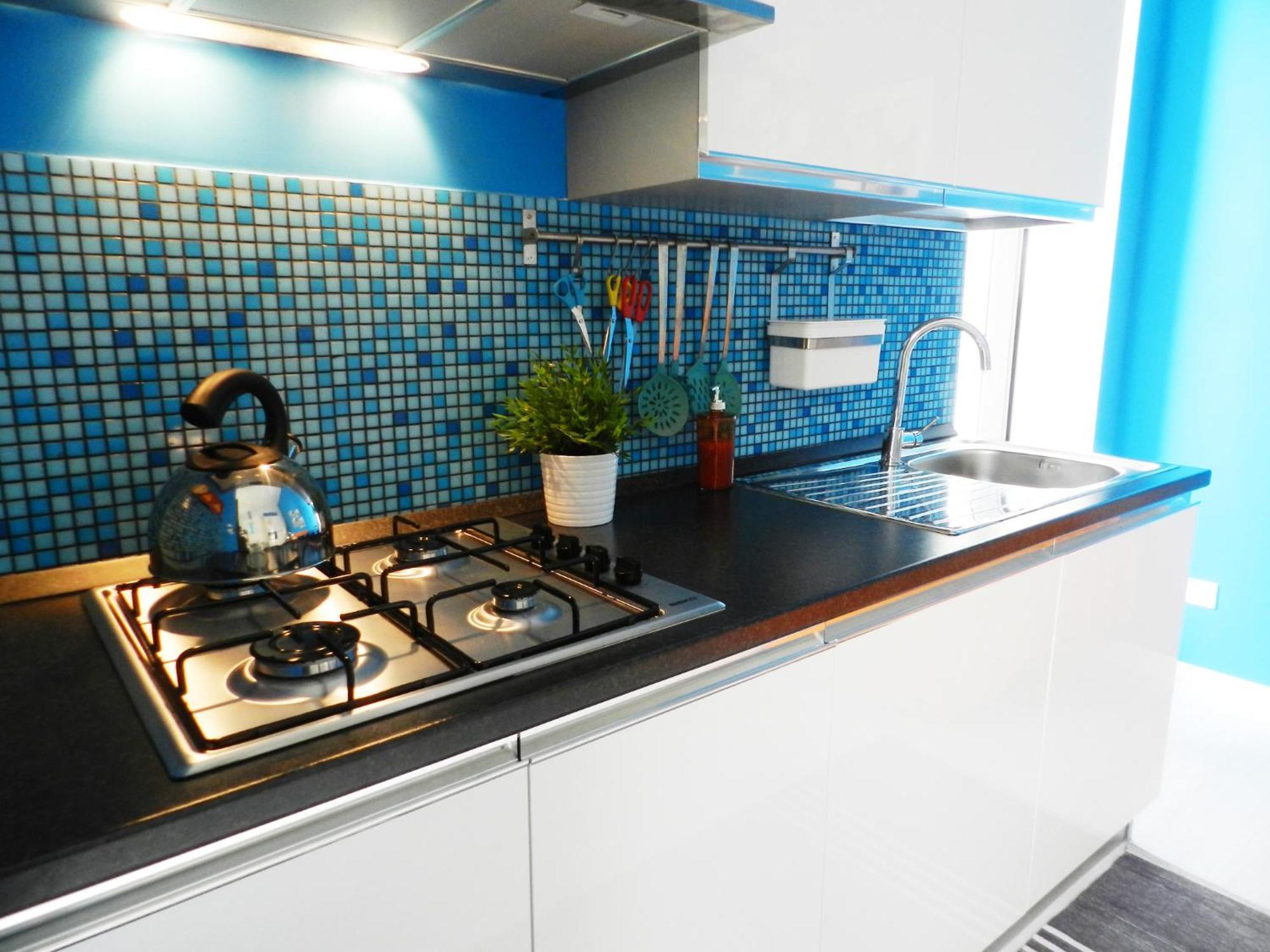 Lovely Blue Subway A Easy To Get Center Holiday home