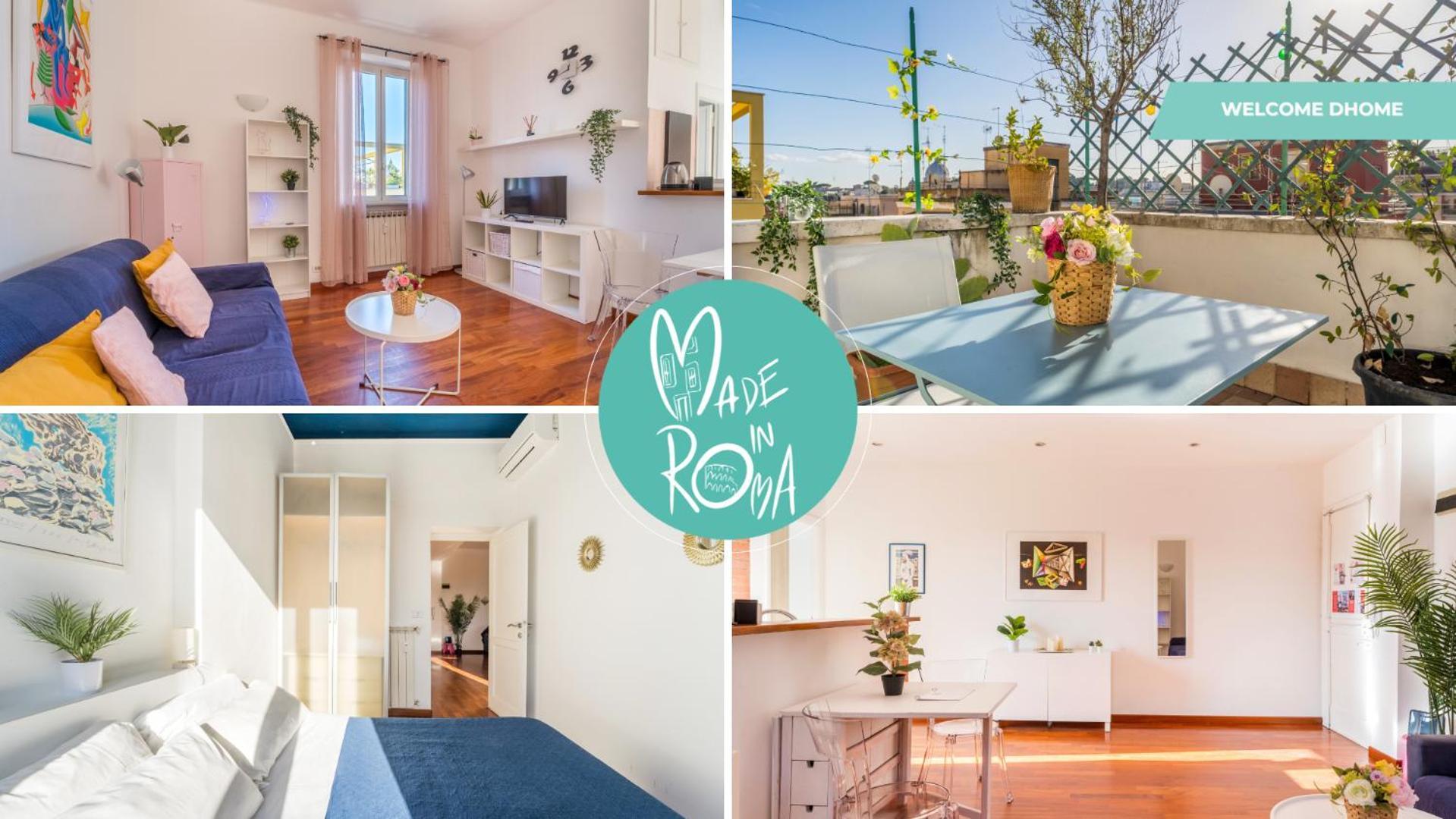 Welcome Dhome - Cozy Penthouse With St. Peter View Rome