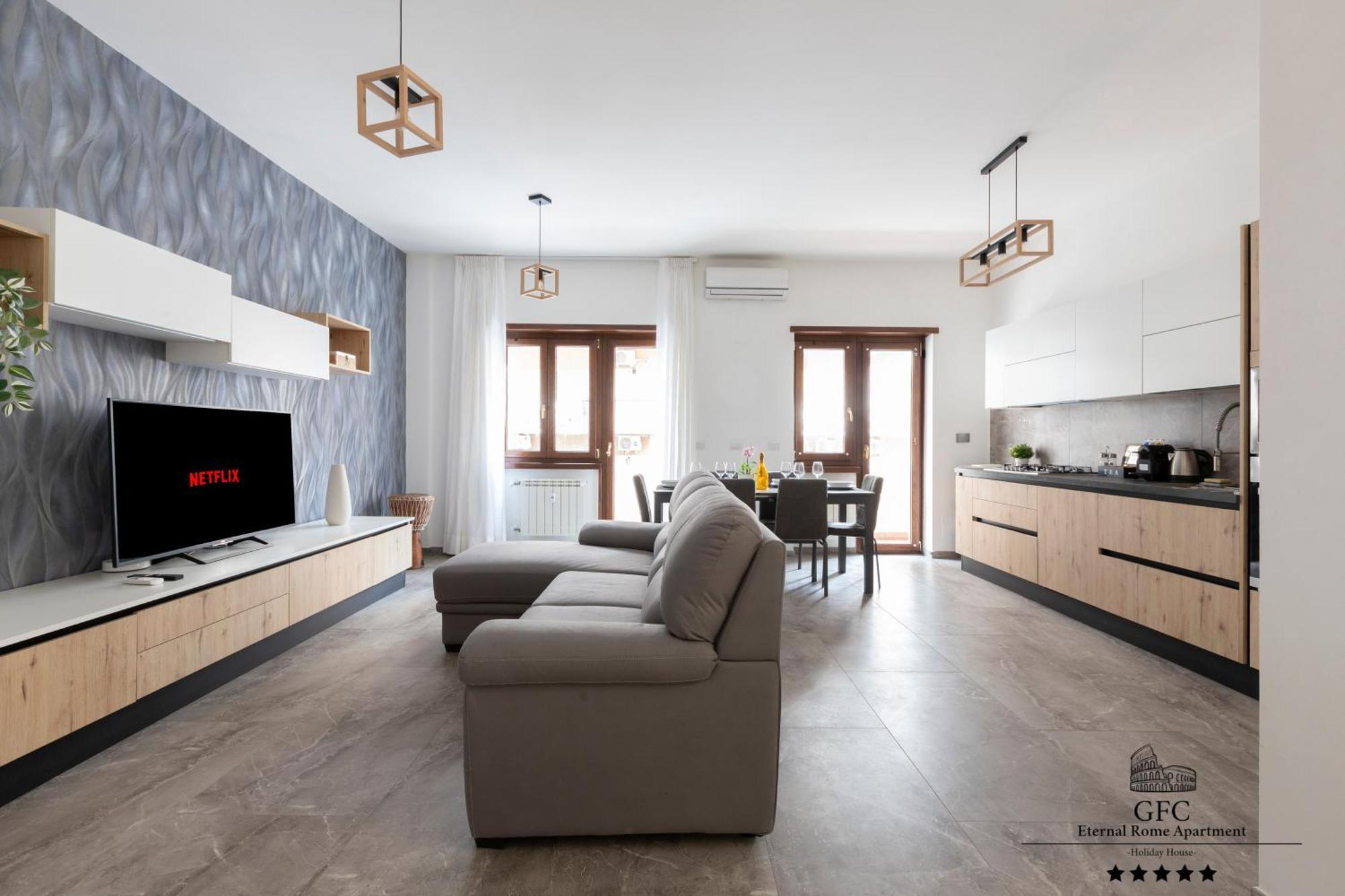 Appartamento Gfc Eternal - 5min To Tiburtina Station Metrob, 2 Bathrooms, Terrace, A-c Roma