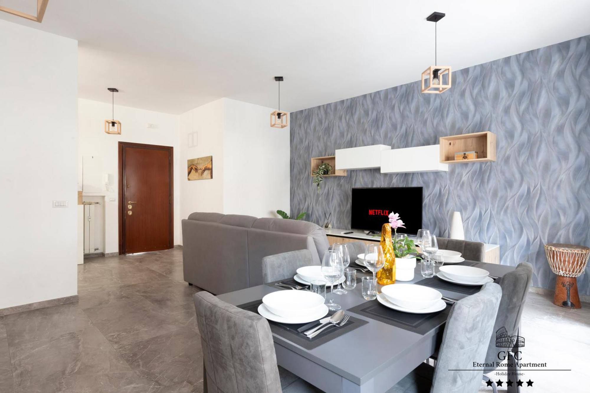 Gfc Eternal - 5min To Tiburtina Station Metrob, 2 Bathrooms, Terrace, A-c Appartamento