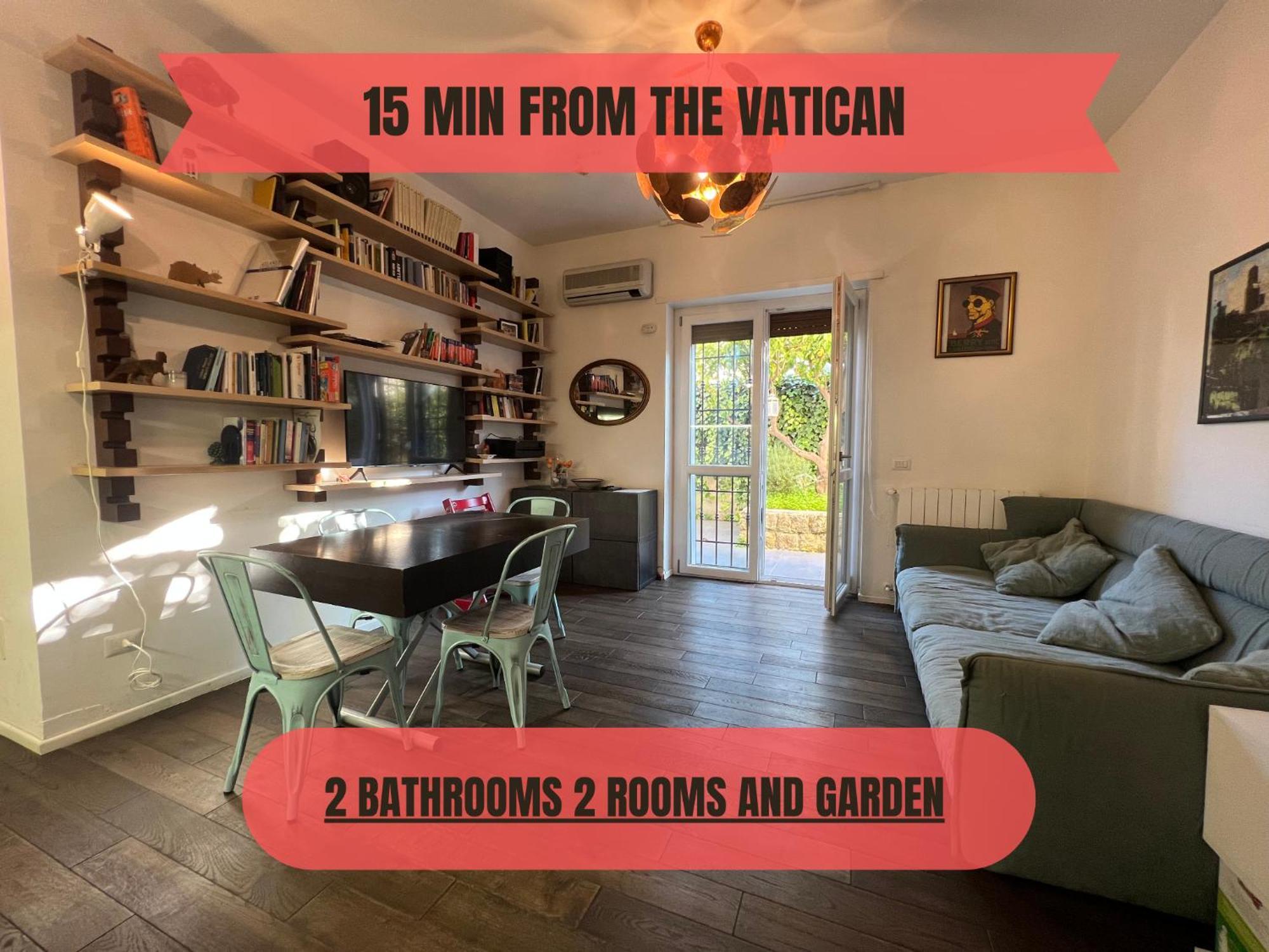 Appartamento 15 Min From The Vatican Wi-fi And Garden Roma
