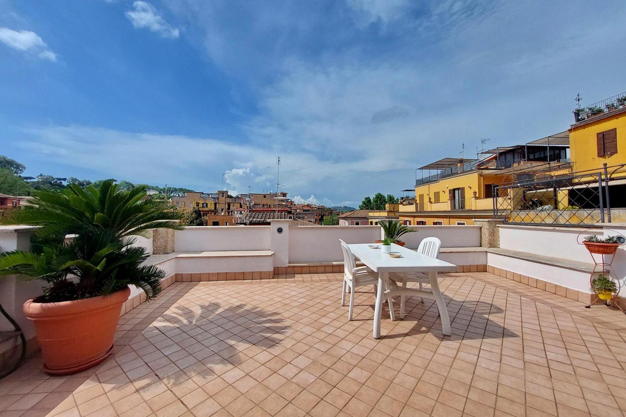 Homestay Magic Trastevere On Roof Terrace Rome