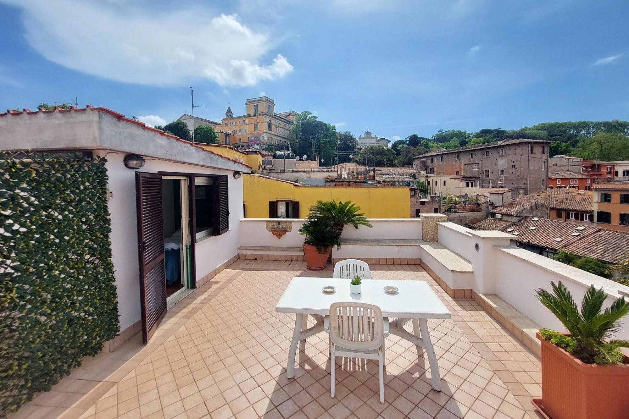 Homestay Magic Trastevere On Roof Terrace Rome