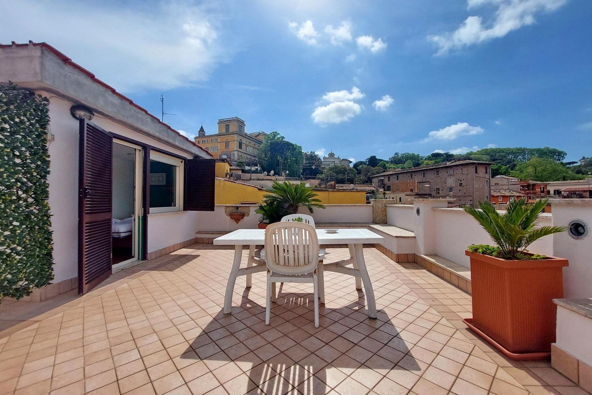 Magic Trastevere On Roof Terrace Rome