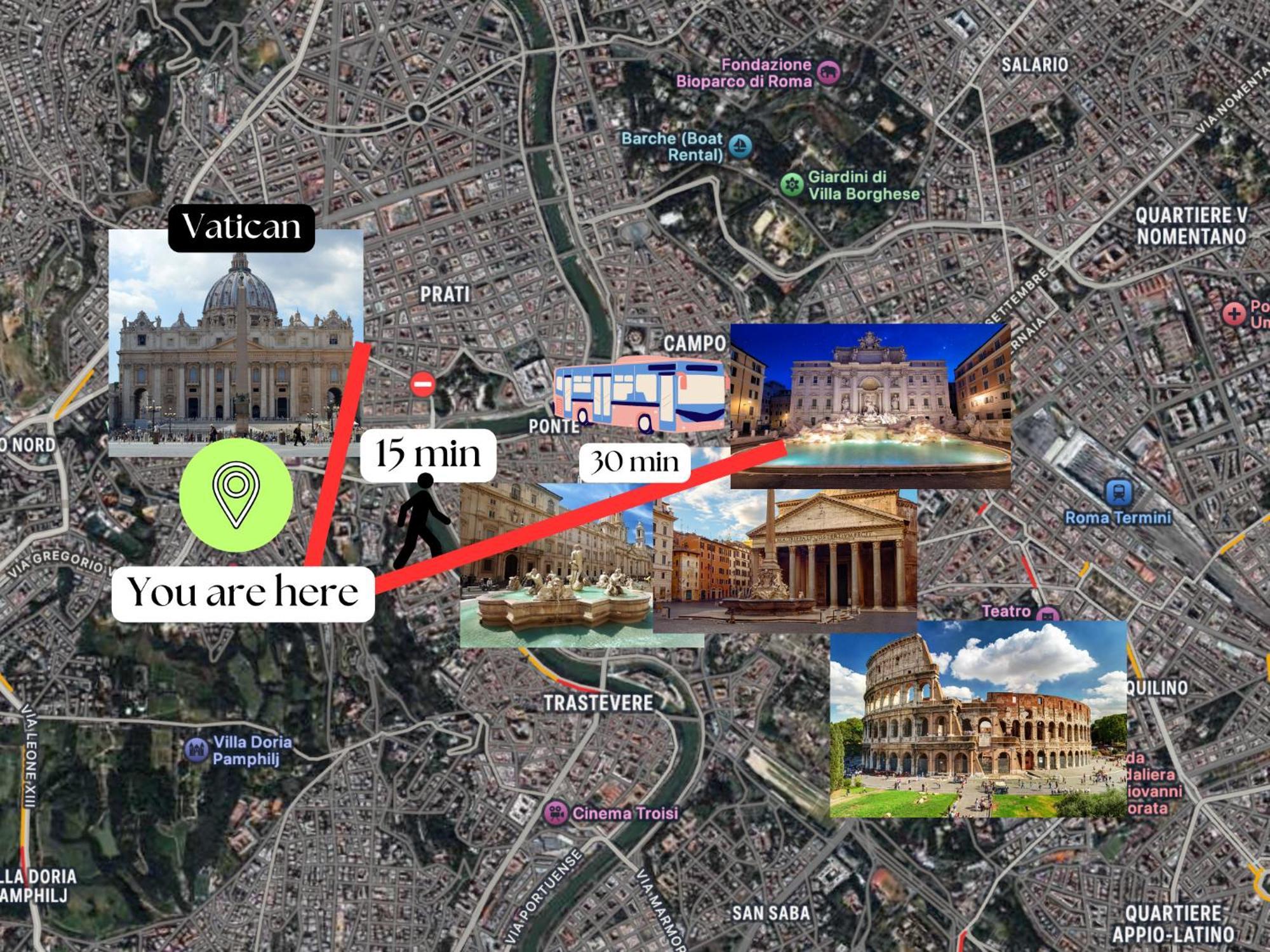 Apartment Vaticano - 5 Min Da Stazione *