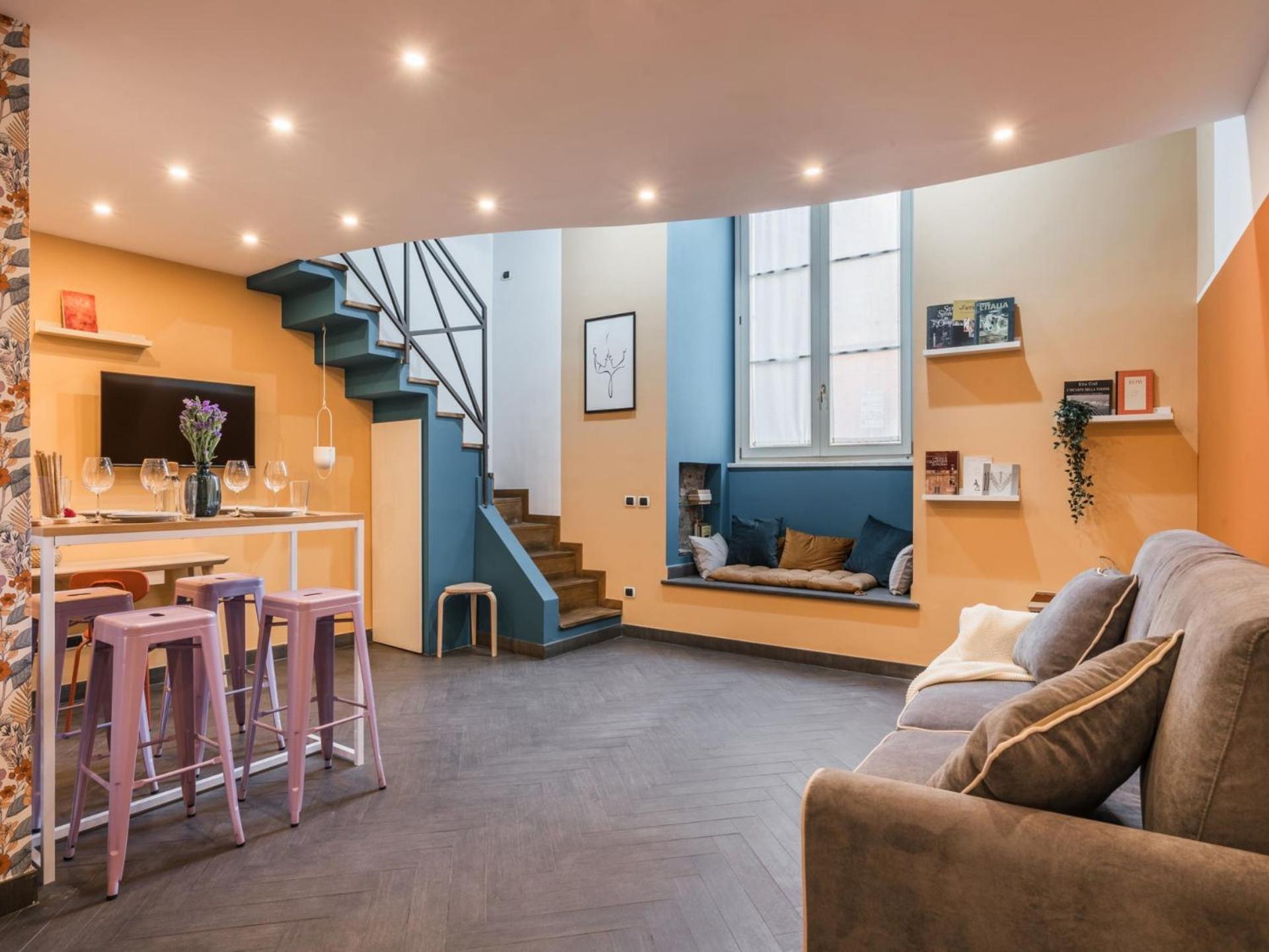 The Rent - Colorful Loft In Trastevere Area Rome