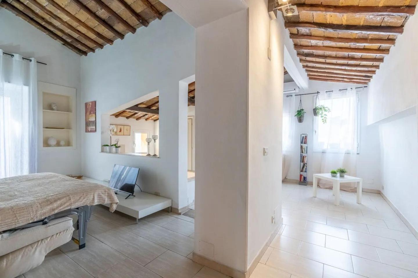 15 Min From Piazza Venezia Skyline Sanctuary In Trastevere Rome