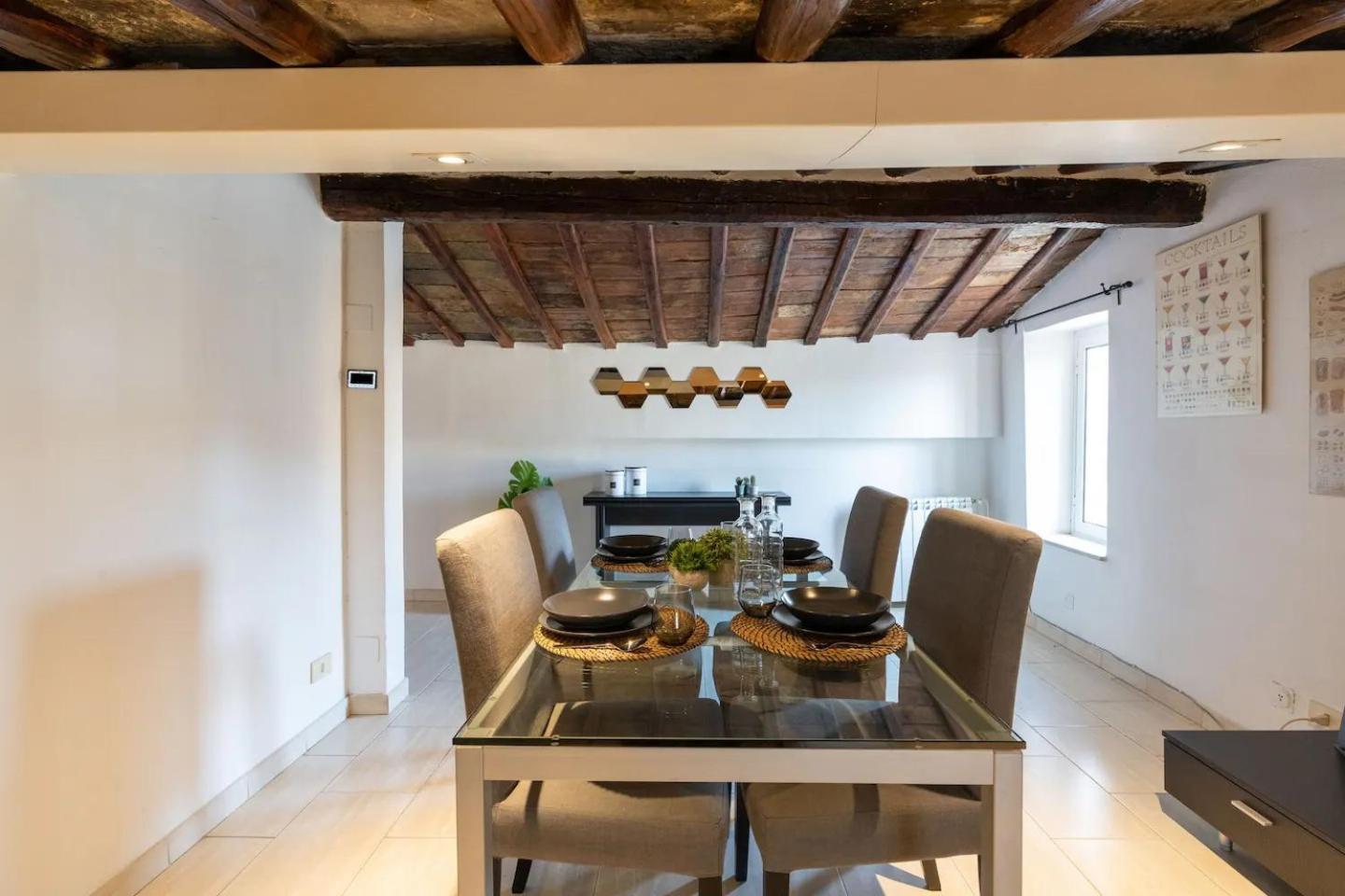 15 Min From Piazza Venezia Skyline Sanctuary In Trastevere Apartment *
