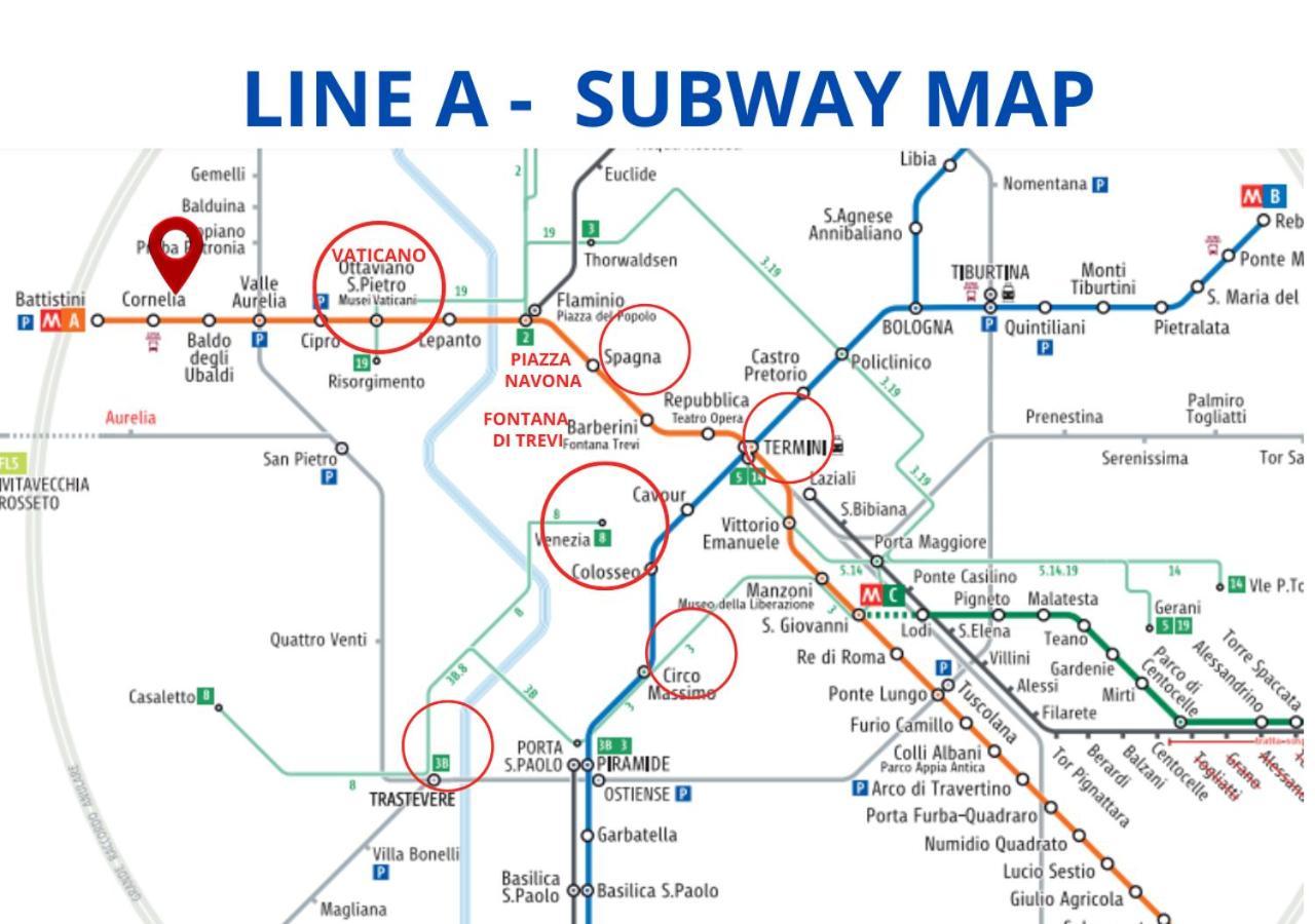 Casa Giorgia A 4 Fermate Metro Dal Vaticano *