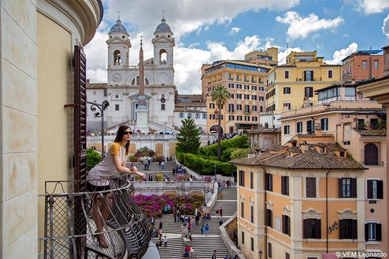 At The Spanish Steps View Rome